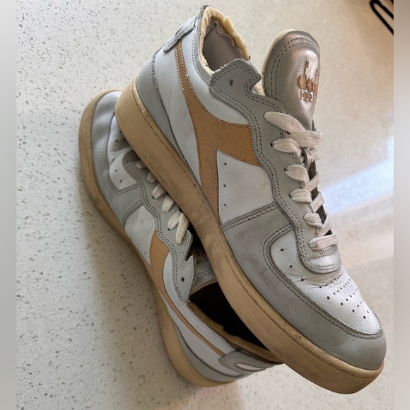 Diadora MI Basket Row Cut White/Sand Herotage Shor Size 11 Men's - Picture 4 of 6